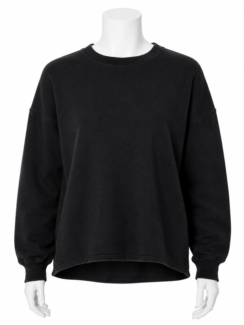 DKNY Black Crewneck Sweatshirt Minimalist Pullover - Size M